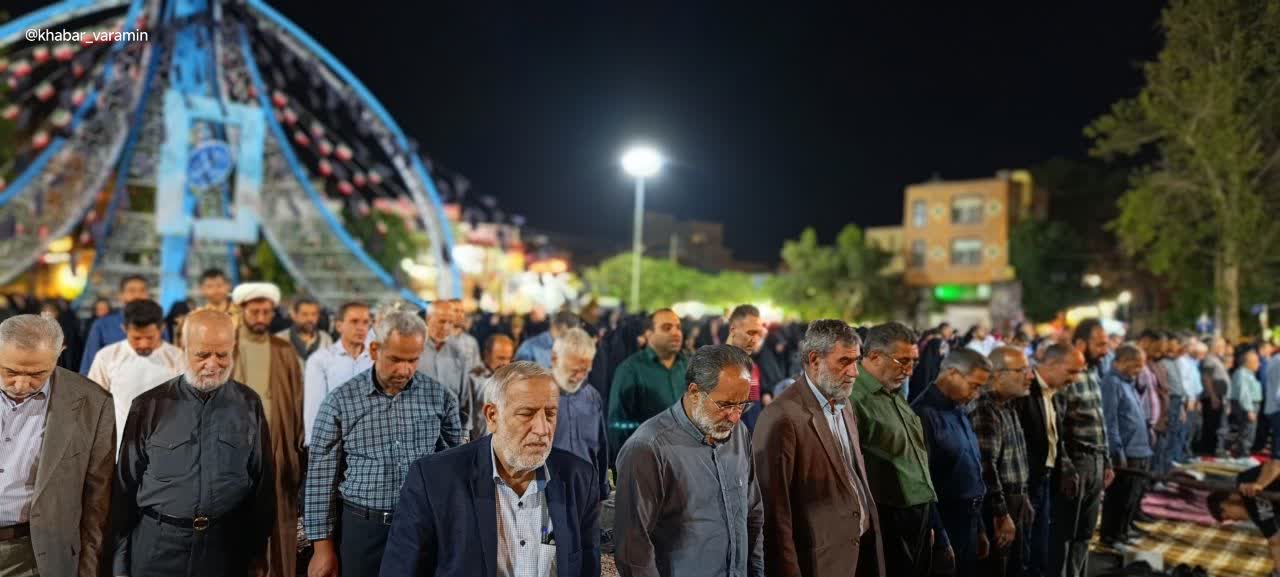 استغاثه به امام زمان عج مردم ورامین برای پیروزی جبهه اسلام. 
